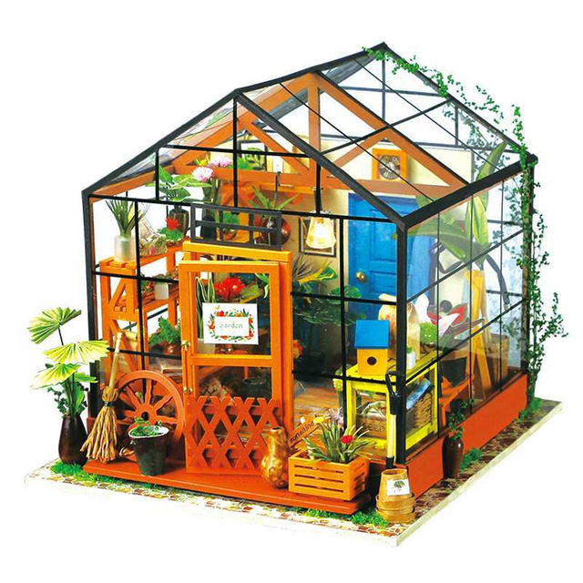 Wooden Crafts Creative Gifts Assembling House Model Kathy Flower House Birthday Gift