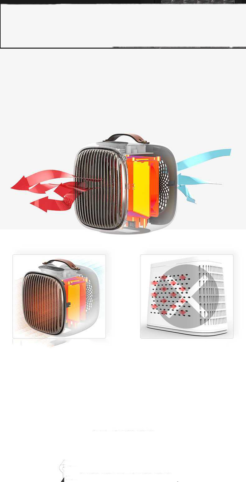 Heater Home Desktop Heater Small Mini Electric Fan Heater