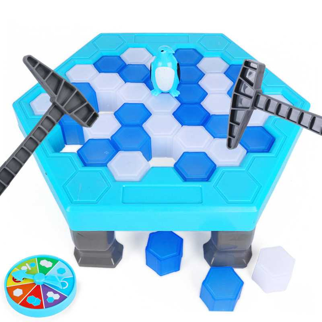 Children's Large Penguin Icebreaker Parent-child Desktop Educational Toys Beat The Wall-breaking Game Save The Penguin Ice Cubes