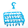 Multifunctional 36 Clip Drying Rack Adult Clothes Hanging Children's Underwear Socks Rack Magic Folding Hangers Plastic Hangers
