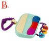 Children's radio toy bed bell car hanging soft rubber baby puzzle music toy