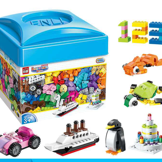 Enlightenment Blocks Fun Building Blocks Small Particles 3-6 Years Old Boys And Girls Children Assembled Spell Insert Model Educational Toys