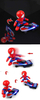 Spider Man Scooter Children Cartoon Electric Universal Light Music Stunt Car Toy