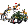 LEGO Bricks Military Series Military Maintenance Plant Building Block Tank Car Boy Assembling Toy Enlightenment