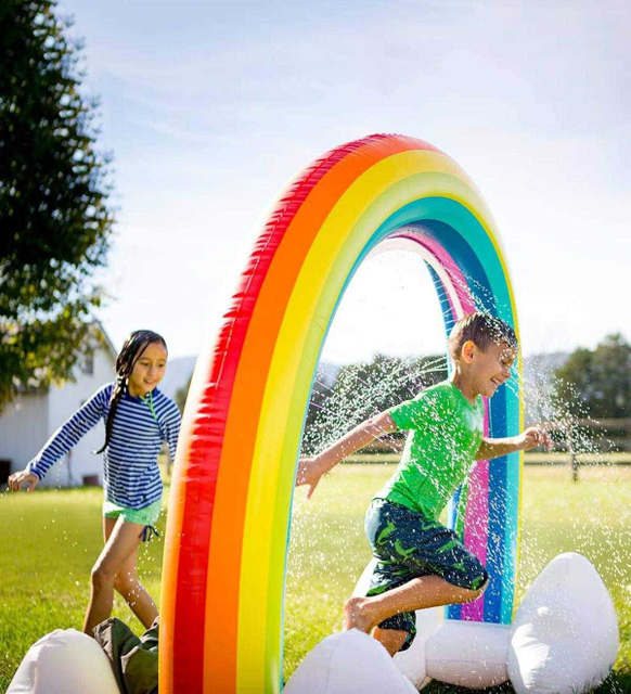 Water Jet Rainbow,Inflatable Rainbow Toy,Water Jet Rainbow Toy