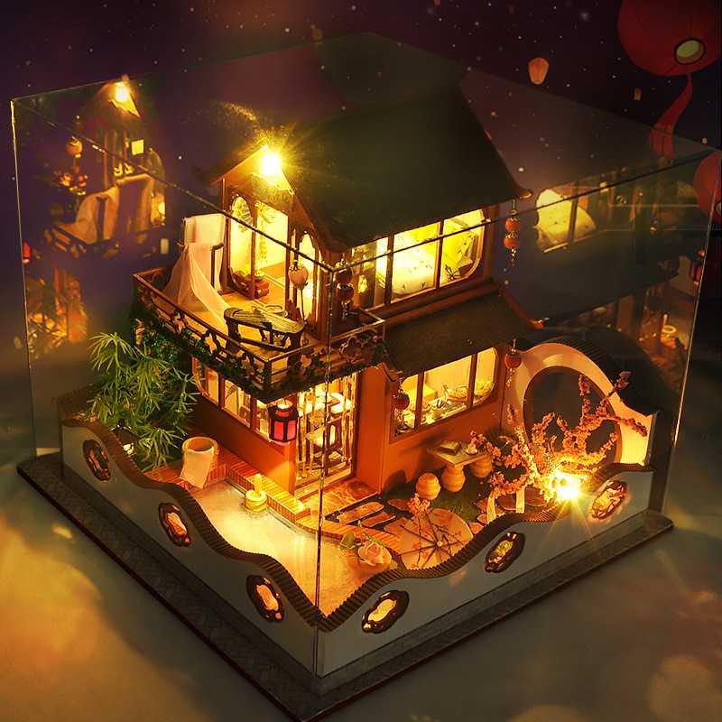 Small House Model,Hut Taohuayuan,Handmade Small House