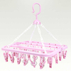 Multifunctional 36 Clip Drying Rack Adult Clothes Hanging Children's Underwear Socks Rack Magic Folding Hangers Plastic Hangers