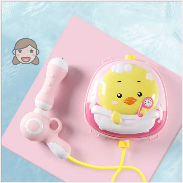 Summer Children's Backpack Water Gun Toy Pull-type Super Large Capacity Water Spray Gun Beach Toys Outdoor