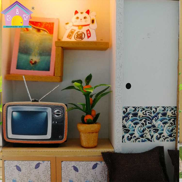 Diy mini creative toy assembling cottage factory birthday gift three-dimensional puzzle