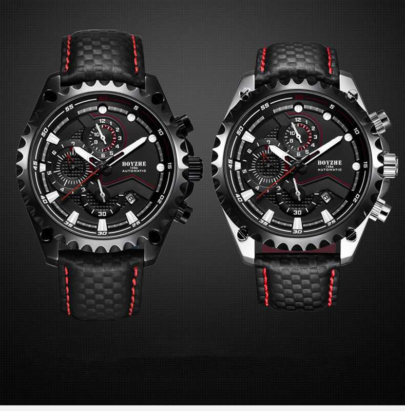 Men's Watch Fashion Sports Multi-function Large Calendar Luminous Waterproof Mechanical Watch