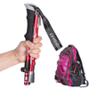 Trekking Pole Aluminum Folding Ultra Light Ultra Short Telescopic Outdoor Handcuffs Hiking Climbing Sticks Sticks 5