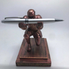 Copper Statue Pen Holder,Creative Executive Bronze Statue,Knight Statue