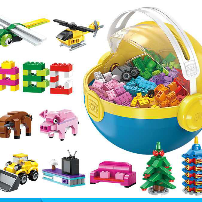 Enlightenment Blocks Fun Building Blocks Small Particles 3-6 Years Old Boys And Girls Children Assembled Spell Insert Model Educational Toys