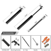 Bicycle Pump Mountain Bike Mini Pump US Law Mouth Pressure Gauge Aluminum Alloy High Pressure Portable Basketball