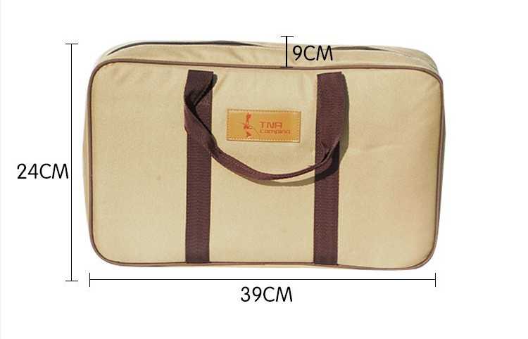 Outdoor Cookware Picnic Bag Set of 10 Stainless Steel Camping Cutlery Set Combination Portable Storage Multi-purpose Supplies