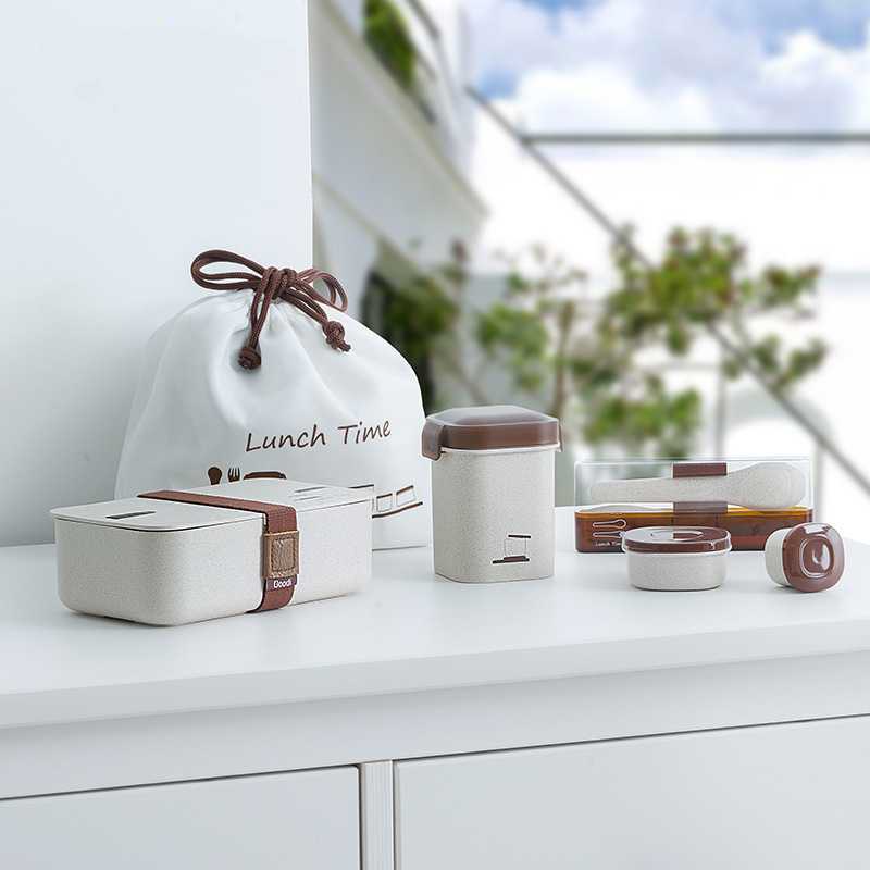 Japanese lunch box microwave lunch box lunch box lunch box gift box set