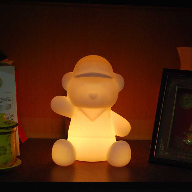 Animal Night Light,Colorful Glowing Bear Toy,LED Animal Night Light Toy