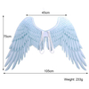 Halloween Unisex Oversized Black White Angel Wings