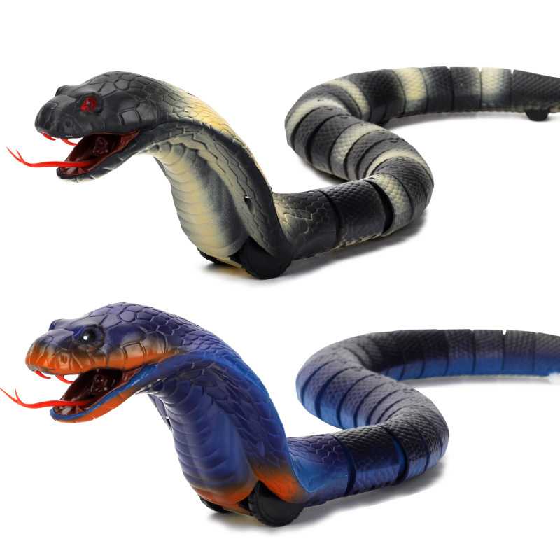 New Exotic Whole Toy Remote Control Snake Children's Halloween Gift Simulation Remote Control Cobra King