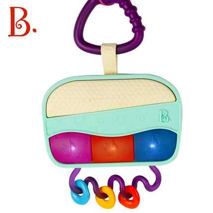 Children's radio toy bed bell car hanging soft rubber baby puzzle music toy