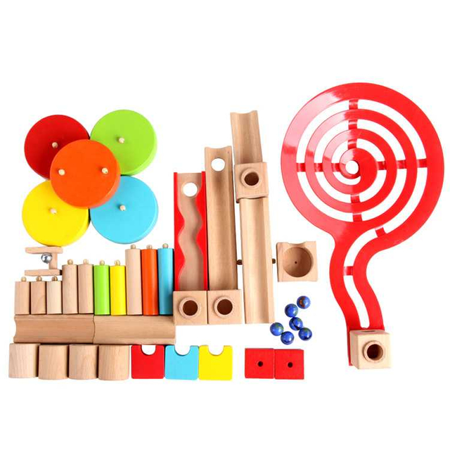 Children's Educational Toys,Roller Building Blocks Toy,Slide Track Toy