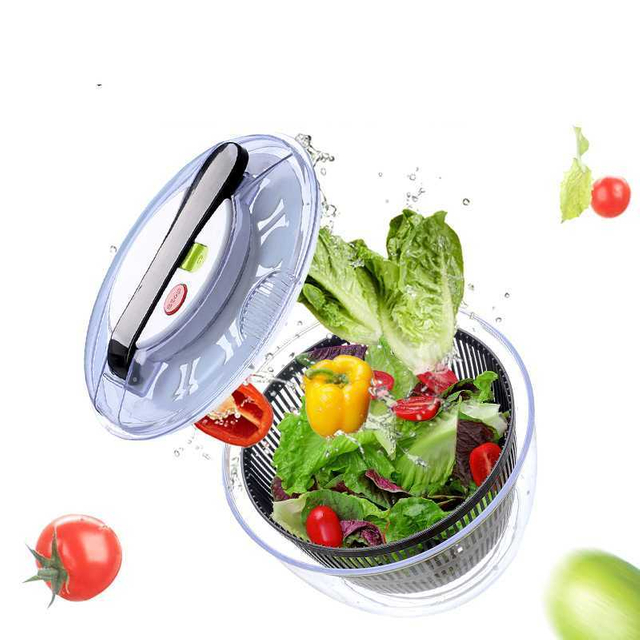 Home Salad Sinks Press Vegetables Dryer Dehydrator Creative Kitchen Fruit Cleaning Water Drain Basket