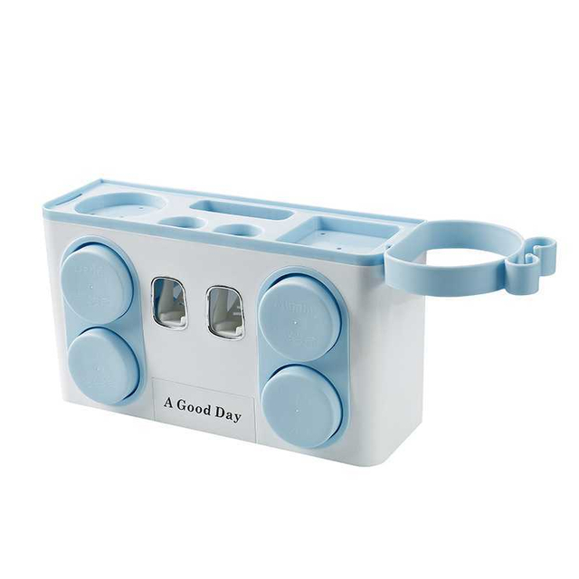 Bathroom Toothbrush Holder Home Multi-function Toilet Suction Wall Tooth Holder Creative Rack Automatic Extrusion Cream