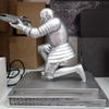 Copper Statue Pen Holder,Creative Executive Bronze Statue,Knight Statue