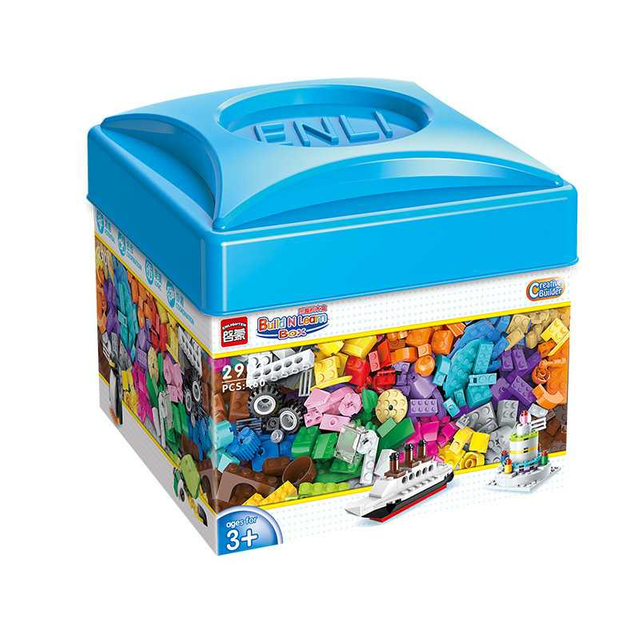 Enlightenment Blocks Fun Building Blocks Small Particles 3-6 Years Old Boys And Girls Children Assembled Spell Insert Model Educational Toys