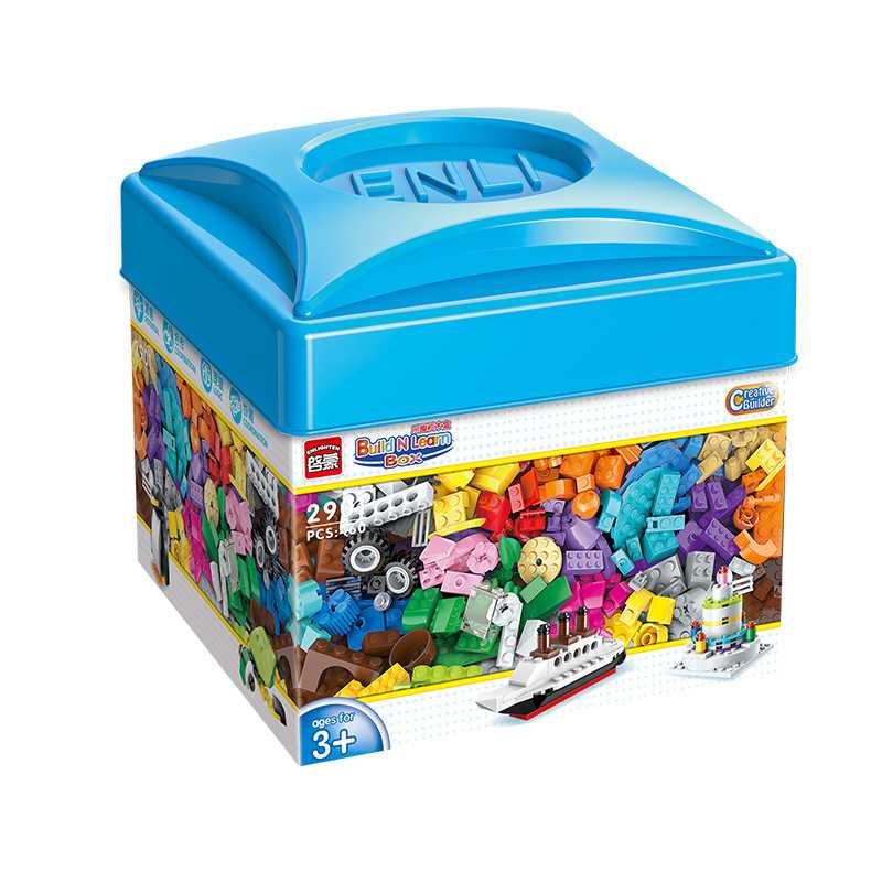 Enlightenment Blocks Fun Building Blocks Small Particles 3-6 Years Old Boys And Girls Children Assembled Spell Insert Model Educational Toys