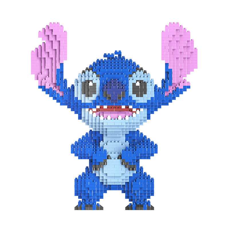 Tiny particle puzzle spell inserting building blocks toy Stitch