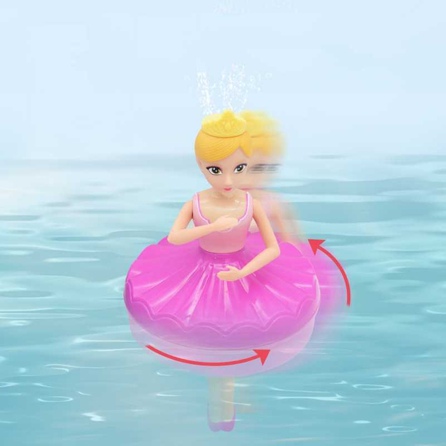 Girls' new summer water play gifts Beverly water rotation girl who will spray water ballet