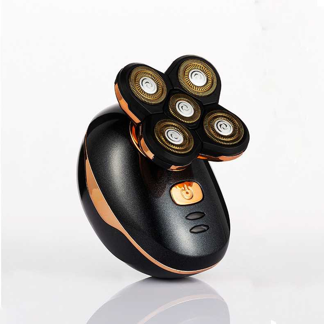 Razor Bald Head Machine Five-head USB Charging Dynamic Waterproof Washable Razor