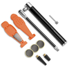 Bicycle Pump Mountain Bike Mini Pump US Law Mouth Pressure Gauge Aluminum Alloy High Pressure Portable Basketball