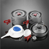 Outdoor 6-7 people camping picnic party portable set pot Teapot frying pan storage net