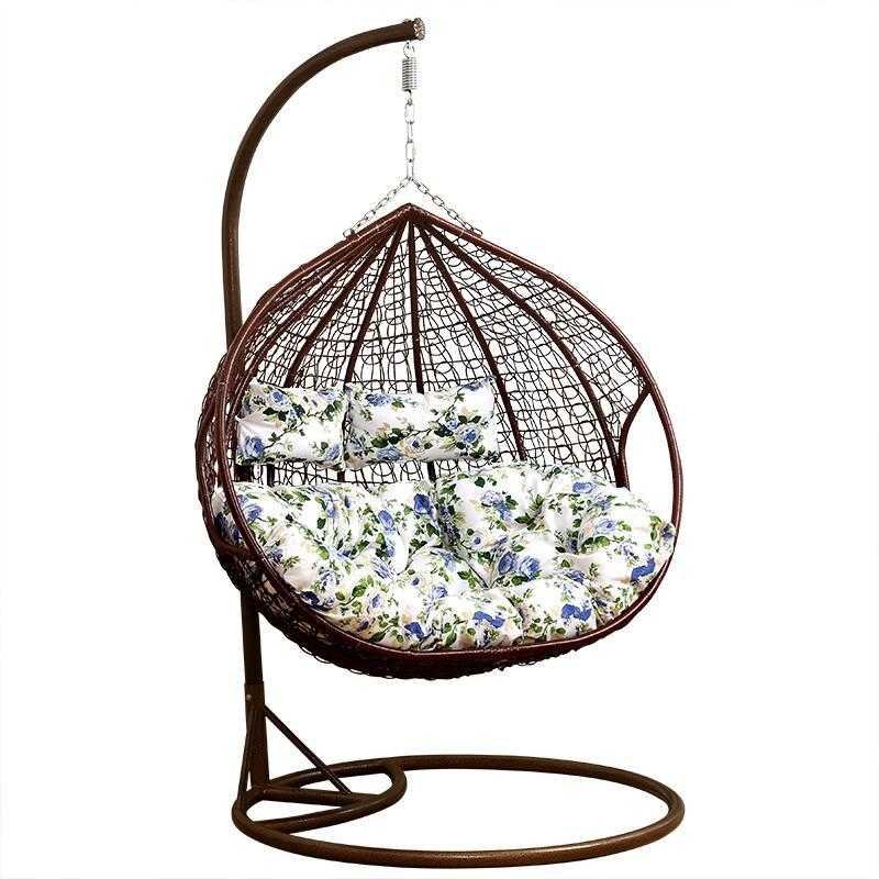 Home Indoor Double Chair Hanging Basket Balcony Casual Adult Cradle Chair Outdoor Lazy Swing Hammock