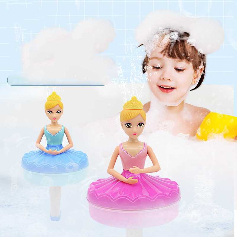 Girls' new summer water play gifts Beverly water rotation girl who will spray water ballet