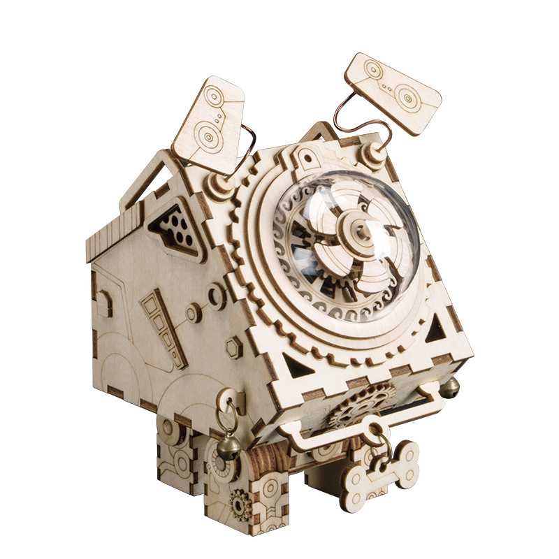 Assembling Wooden Music Box Music Box Creative DIY Handmade Toy Birthday Gift for Boys And Girls