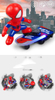 Spider Man Scooter Children Cartoon Electric Universal Light Music Stunt Car Toy