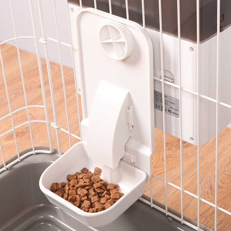 New Pet Automatic Feeder Dog Cat Feeding Machine Cage Hanging Timing Quantitative Automatic Feeding Cat Dog Food