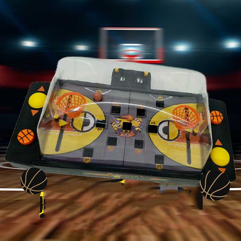 Little Yellow Man Desktop Basketball Hegemony Children's Desktop Game Machine Boy Catapult Parent-child Puzzle Interactive Educational Toys