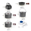 Outdoor 6-7 people camping picnic party portable set pot Teapot frying pan storage net