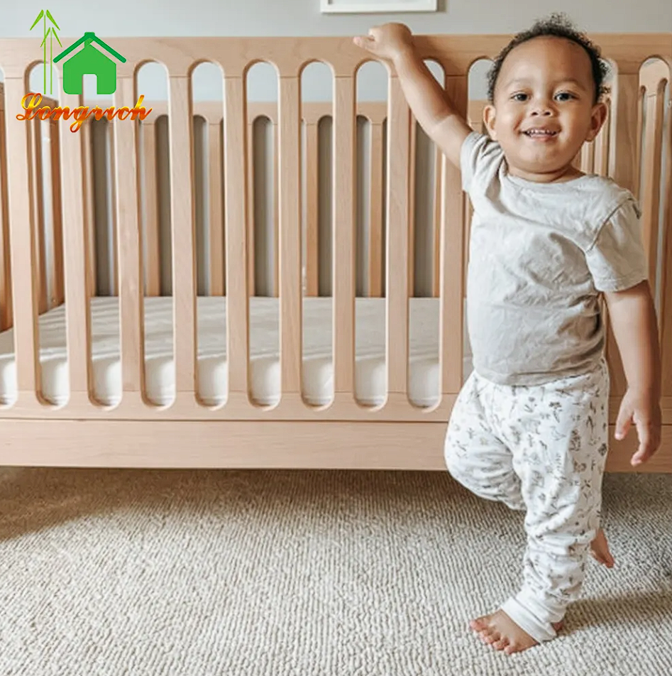 Solid Wood Baby Crib