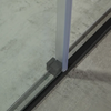 frameless 2 panel black bifold bathroom single sliding glass shower doors