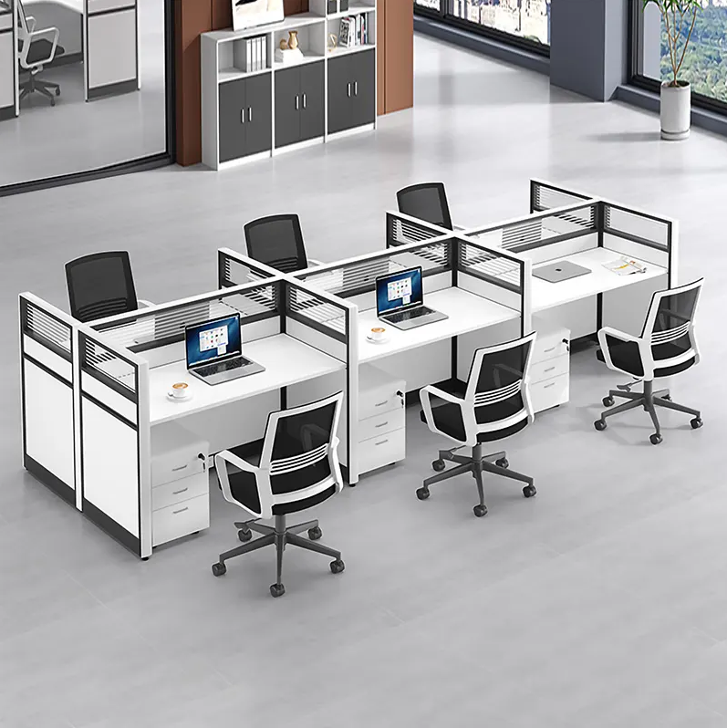 Modern Design Commercial Furniture Computer Workstation Office Staff Table Office Desk