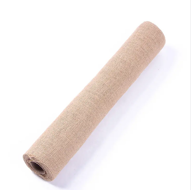 Burlap Fabric Natural Color 100% Jute Cloth Fabric Woven Hessian Fibre Roll