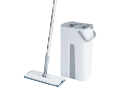 Self -Wash and Squeeze Dry Flat Mop & Bucket Kit