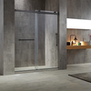 frameless 2 panel black bifold bathroom single sliding glass shower doors