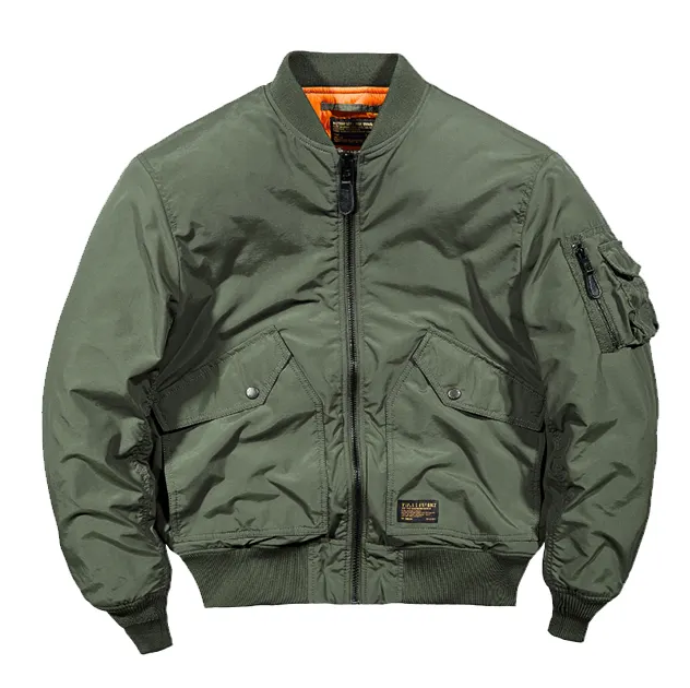 2022 Wholesale Custom Logo Fashion Streetwear Men Satin Bomber Jacket Winter Thick Casual Cropped Jacket Canvas Fabric Woven