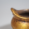 The outer diameter of the copper gilded golden bridge ear incense burner is 80mm.